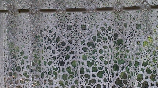 macrame lace curtain