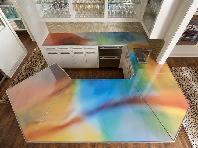 Glass Countertops At The Top Of Elegance Decor Around The World