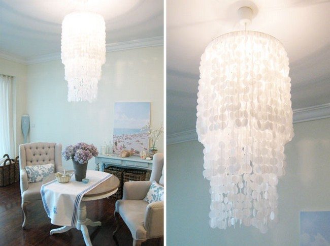 chandelier seperately and view in the room