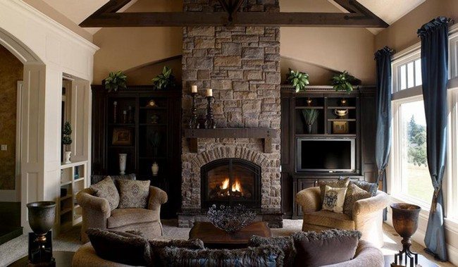 Rock Fireplaces In The House - Decor Around The World