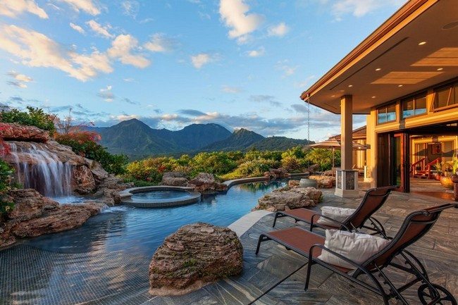 Backyard Landscape Retreats with pool with amazing view of the mountains