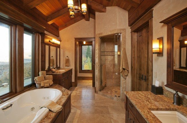 woodne interior bathroom 
