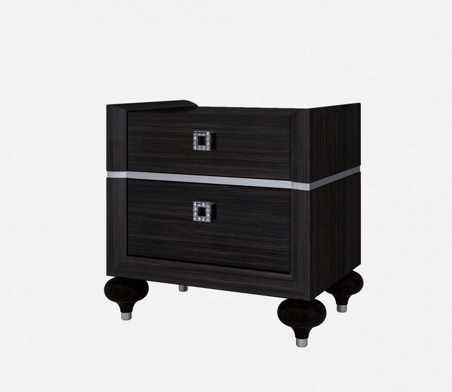 example of a black nightstand in the shop