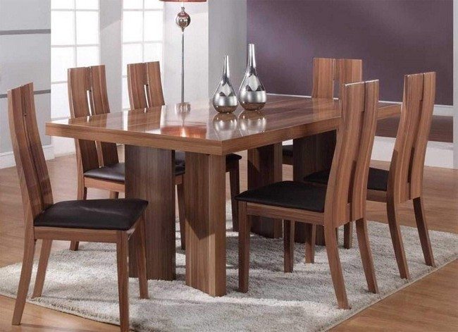 Minimalist design of dining table