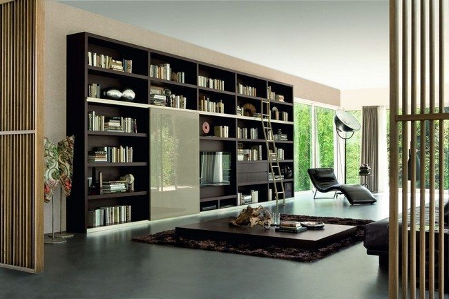 Wide bookshelf