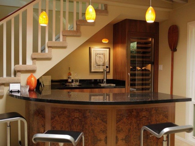 Bar by the staircase