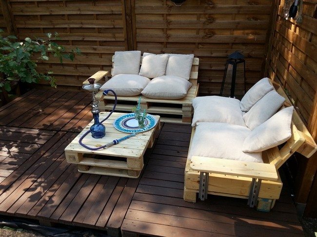 Outdoor lounging area