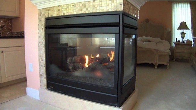 black fireplace from the steel