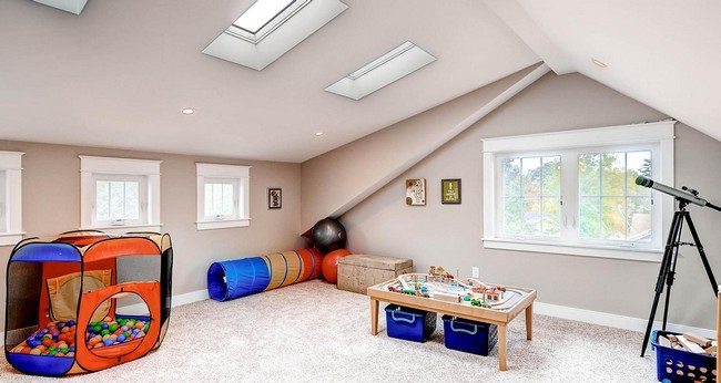 Well-arranged attic