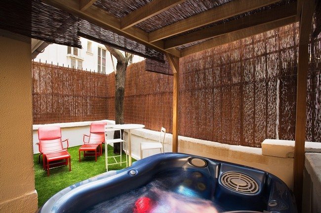 jacuzzi under the roof