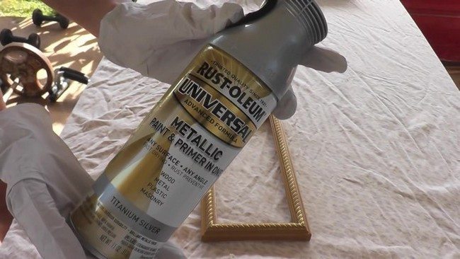 Rust-oleum metallic paint in spray can