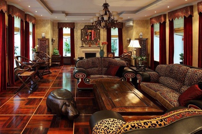 Elegantly polished hardwood floor