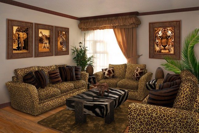 Furniture with exquisite animal prints
