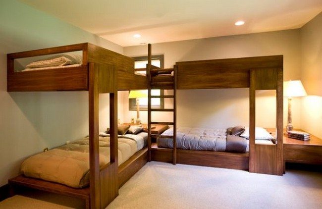 Bunk bed design idea for adult bedroom 