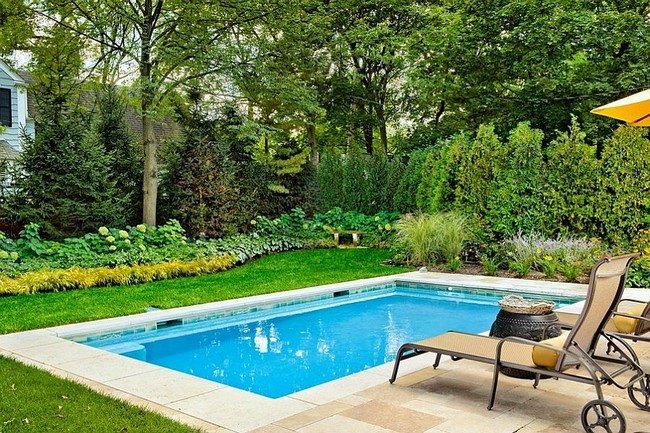 Lovely pool stretches across just 10 feet! [Design: Platinum Poolcare] 