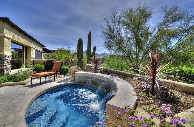 Maybe what you need is a spa with water feature [Design: The Matheson Team RE/MAX Fine Properties]