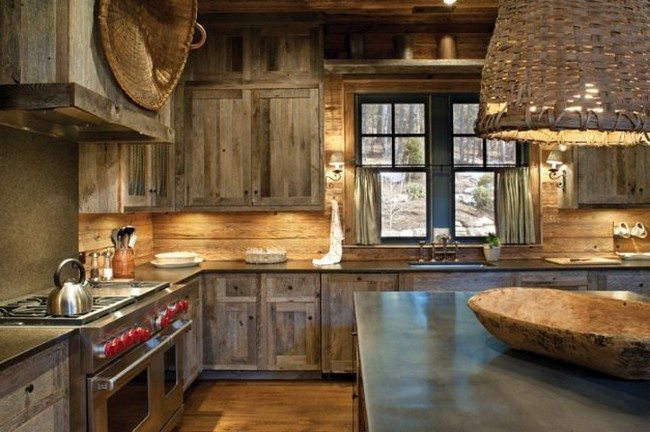 Creative rustic kitchen design