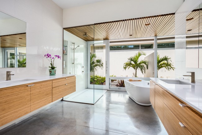 Zen-inspired Asian bathroom