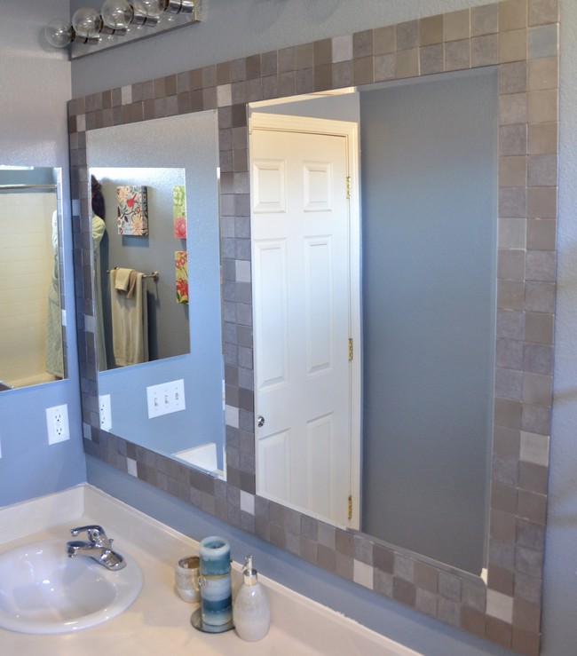 Bathroom Mirror Frames Ideas 3 Major, Tile Framed Mirror
