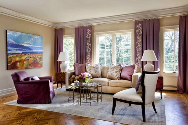 Royal Purple Curtains That Match Room Accessories