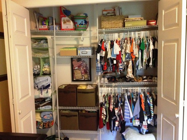Closet for a young boy