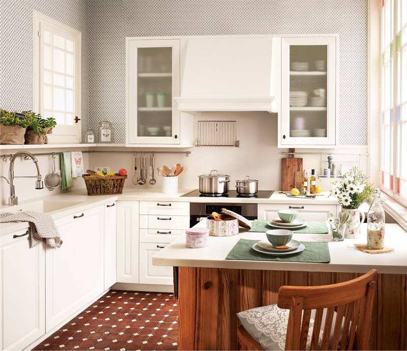 Design and layout of a square kitchen Decor Around The World