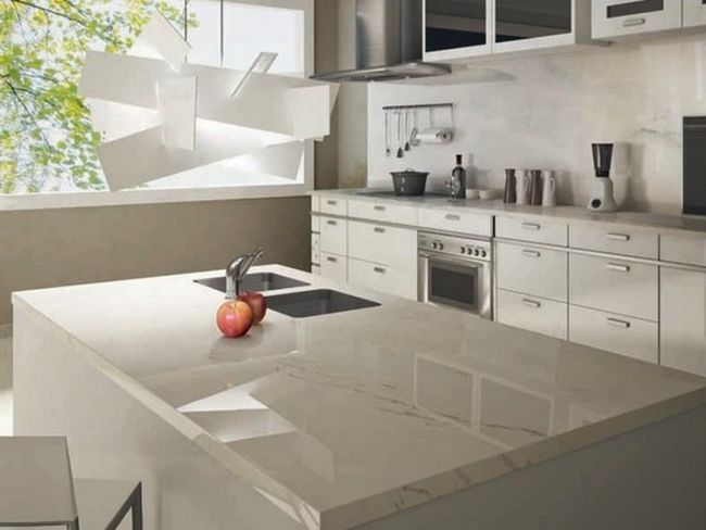 Porcelain slab countertops: light and durable - Decor Around The World