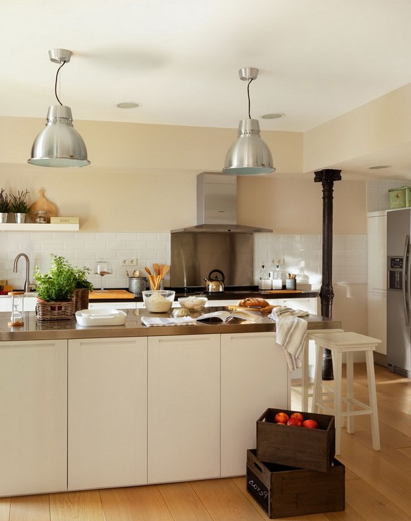 Kitchen Lighting Ideas The Best, Stainless Steel Kitchen Light Fixtures